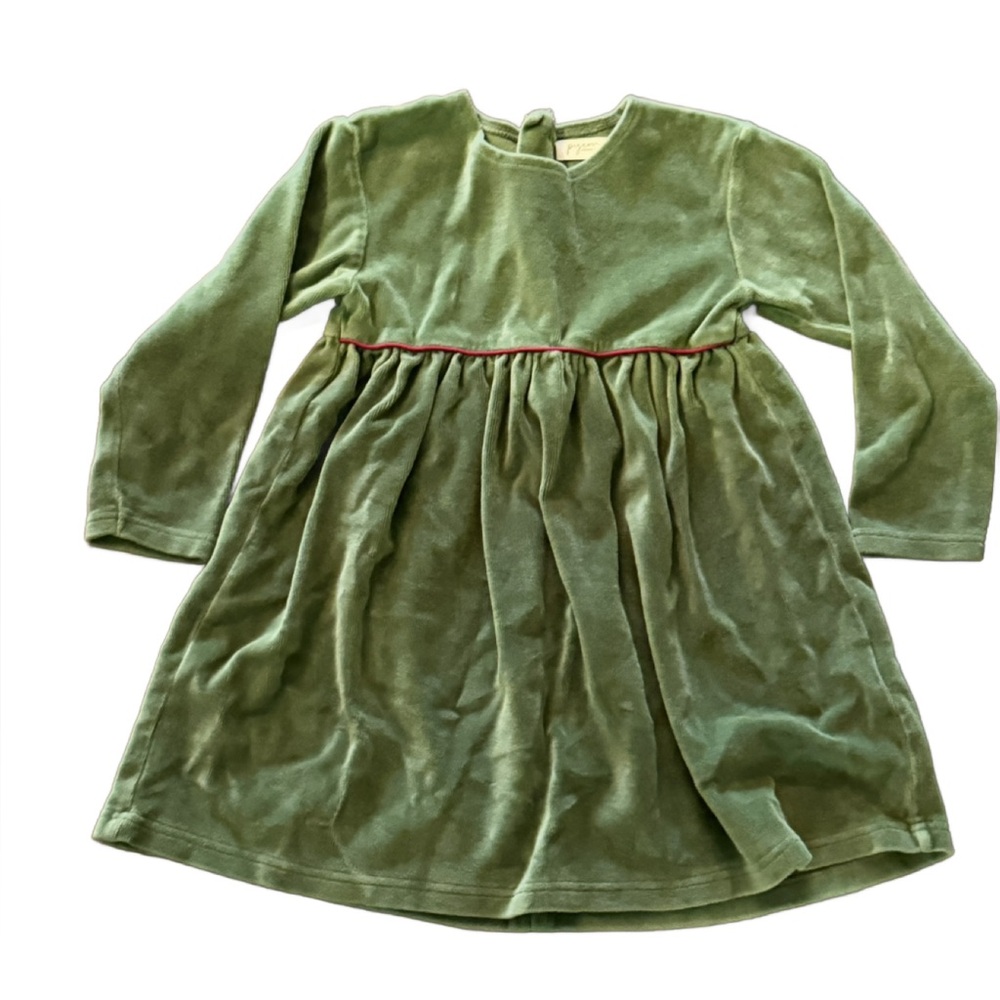 Pigeon organic Green Long Sleeve Dress
